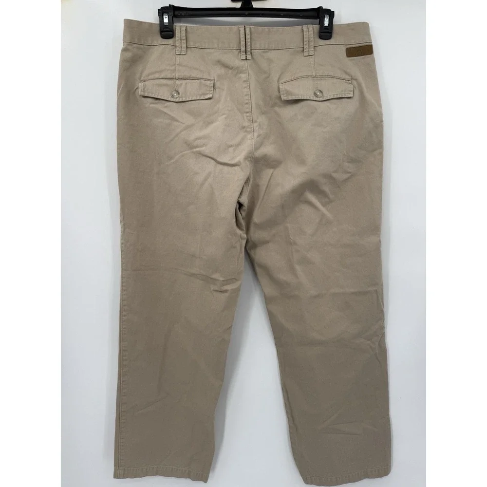 Cabela's Chino Pants Mens 40 x 32 Khaki Tan Cotton Canvas Outdoor Workwear - Picture 4 of 9